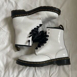 White Limited Edition Doc Martens